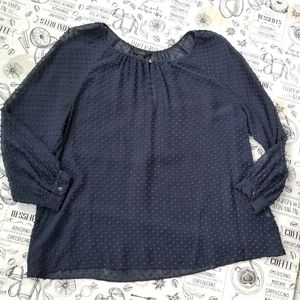J. Crew Navy Blue Blouse